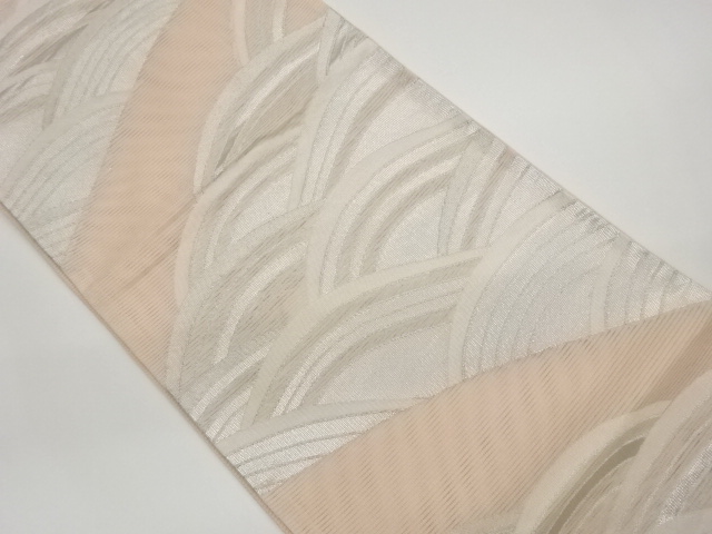 JAPANESE KIMONO / FUKURO OBI FOR SUMMER / WOVEN WAVE 